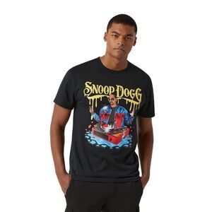 Dogg Supply by Snoop Dogg T-Shirt Men's Black Logo Drip Graphic Crew Neck Sz 2XL
